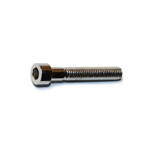 #10-32 Socket Head Cap Screw, Socket, Chrome Plated Steel, 1-1/4 in Length, 10 PK